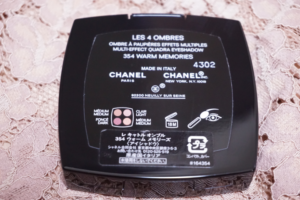 シャネルレキャトルオンブル354 ウォームメモリーズ