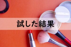 試した結果