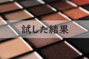 試した結果