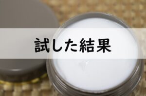 試した結果