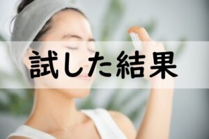 試した結果