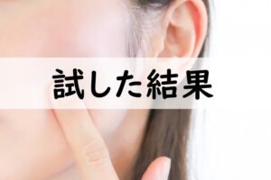 試した結果