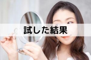 試した結果