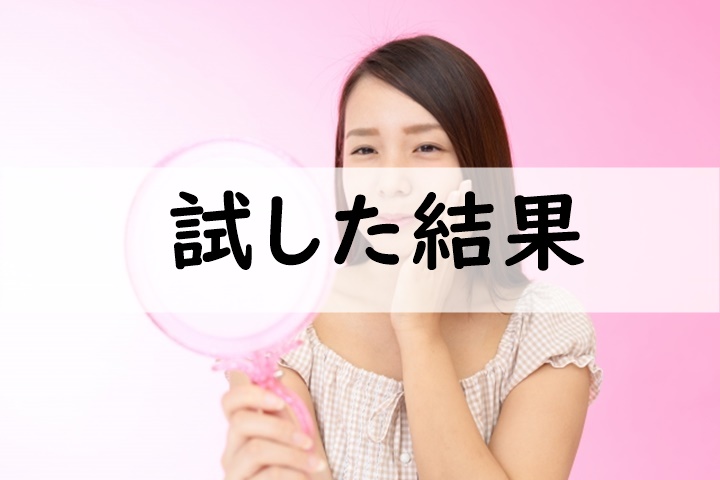 試した結果