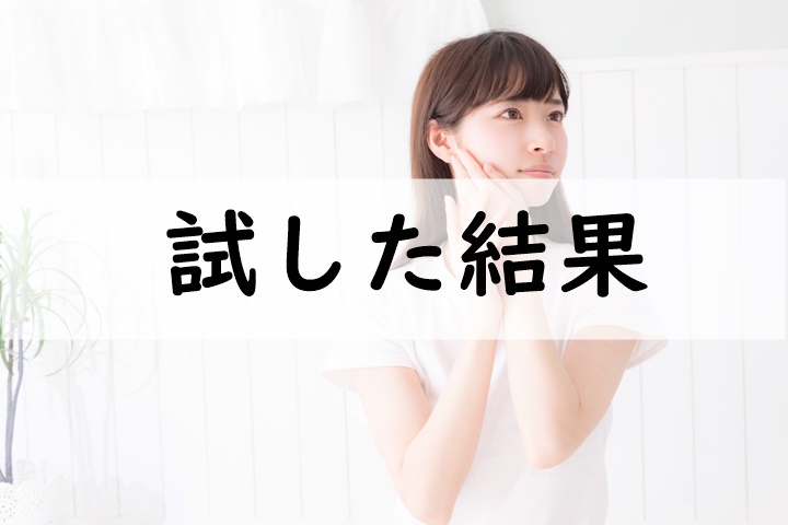 試した結果