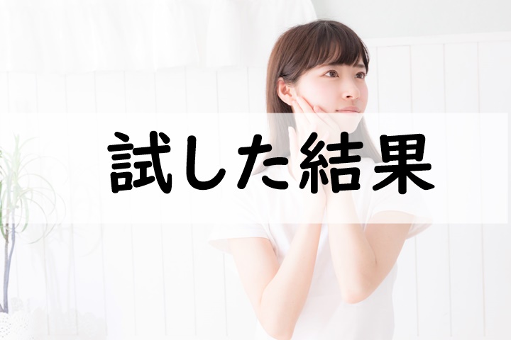 試した結果