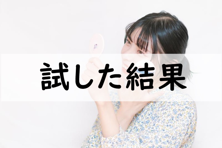 試した結果