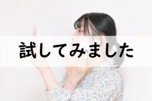 試してみました