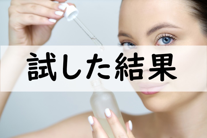試した結果