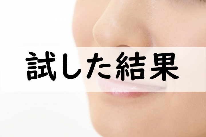 試した結果