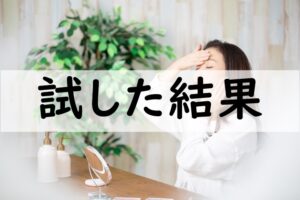 試した結果