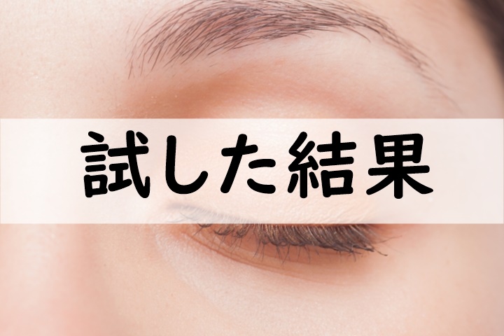 試した結果