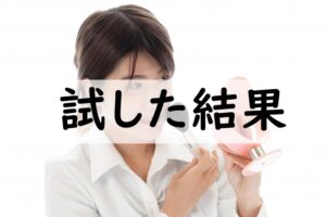 試した結果