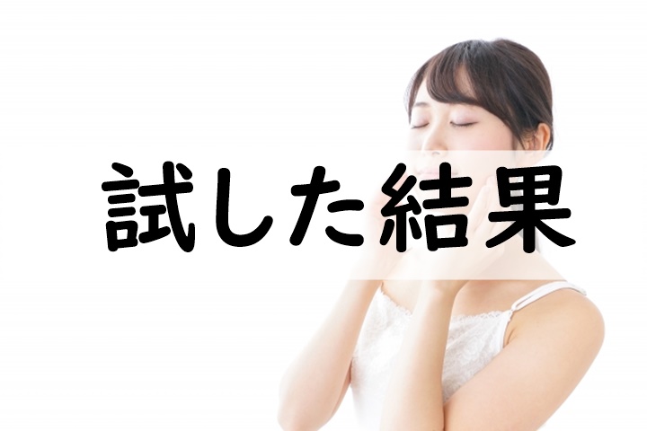 試した結果