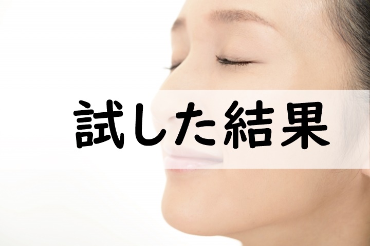 試した結果