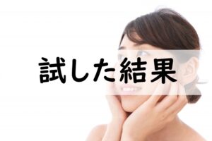 試した結果