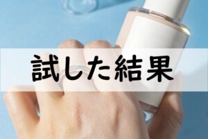 試した結果