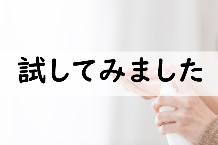 試してみました