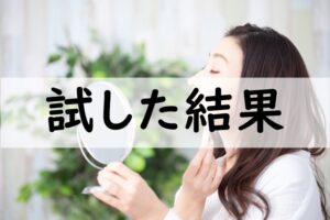試した結果