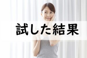 試した結果