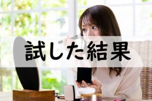 試した結果