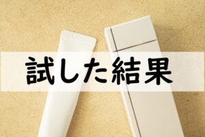 試した結果