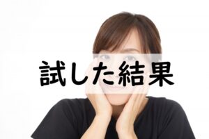 試した結果