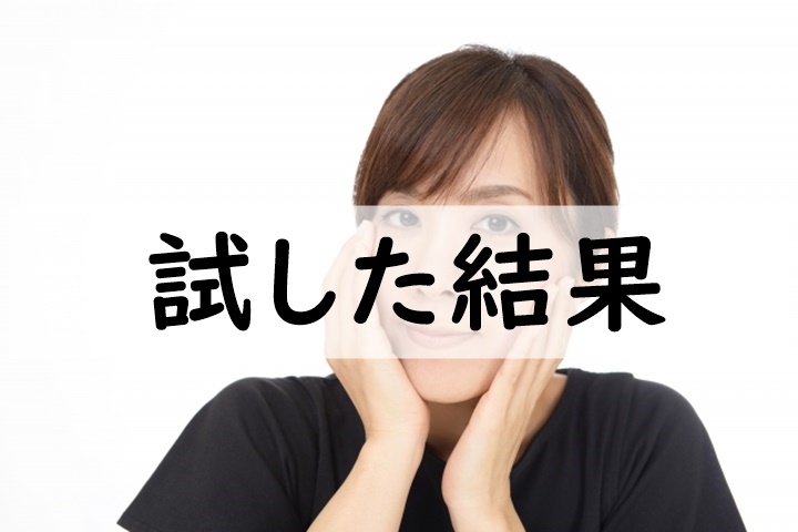 試した結果