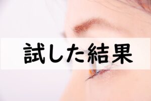 試した結果