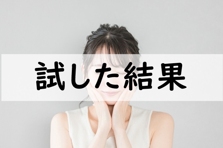 試した結果