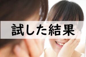 試した結果