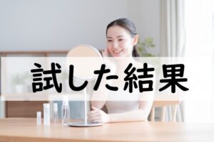試した結果