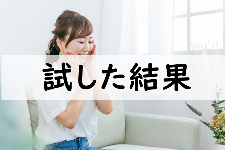 試した結果