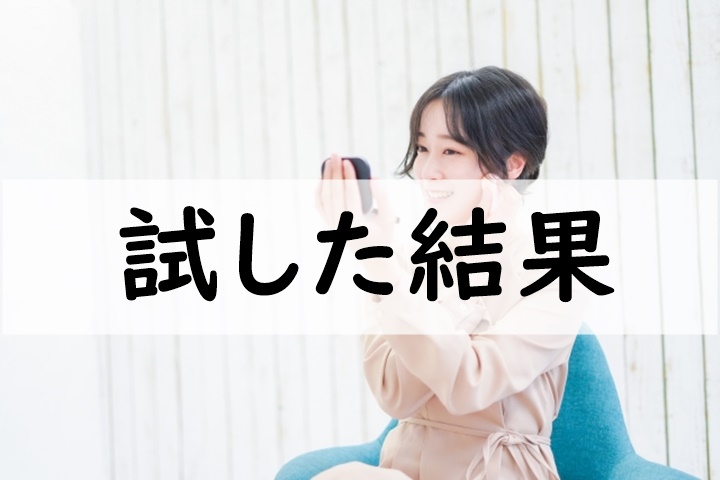 試した結果