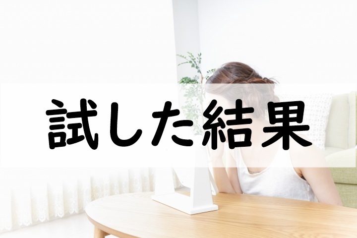 試した結果