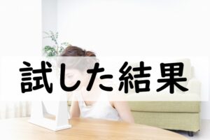 試した結果