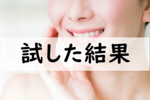 試した結果