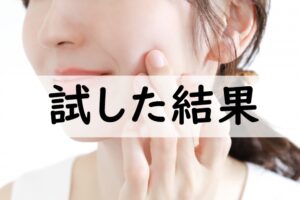 試した結果