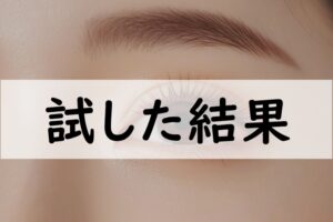 試した結果