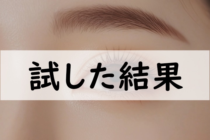 試した結果