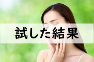 試した結果