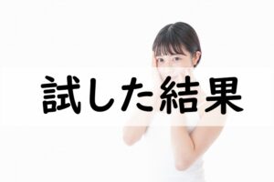 試した結果