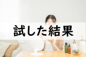 試した結果