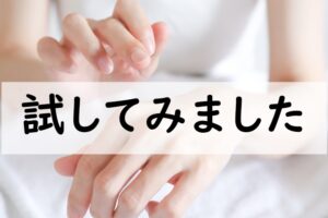 試してみました