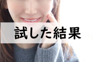 試した結果